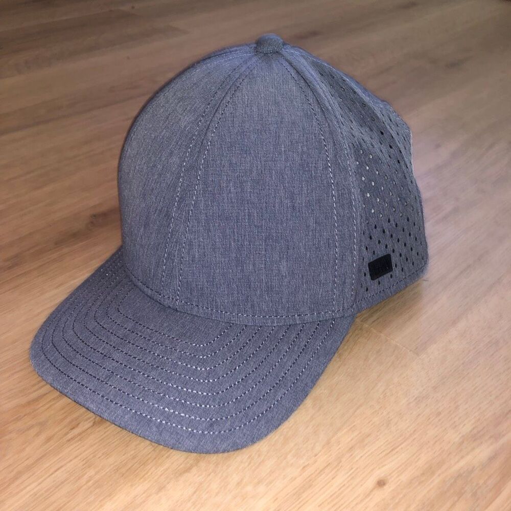 MELIN A GAME HYDRO GOLF HAT GRAY CHARCOAL ADJUSTABLE SNAPBACK ADULT LARGE